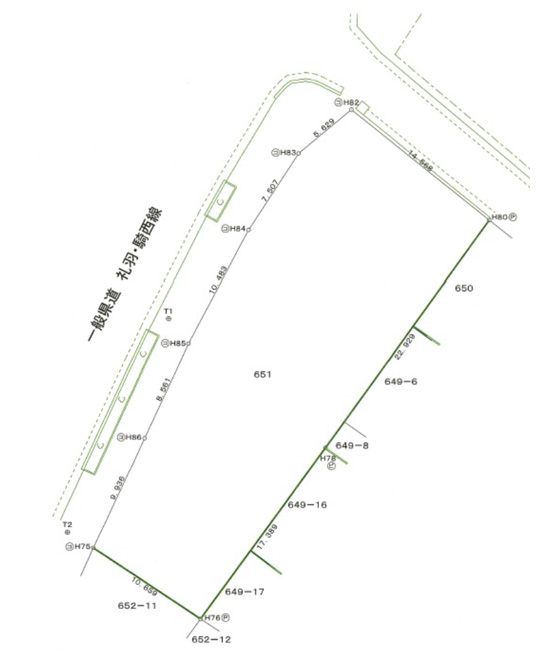 加須市礼羽 区画図