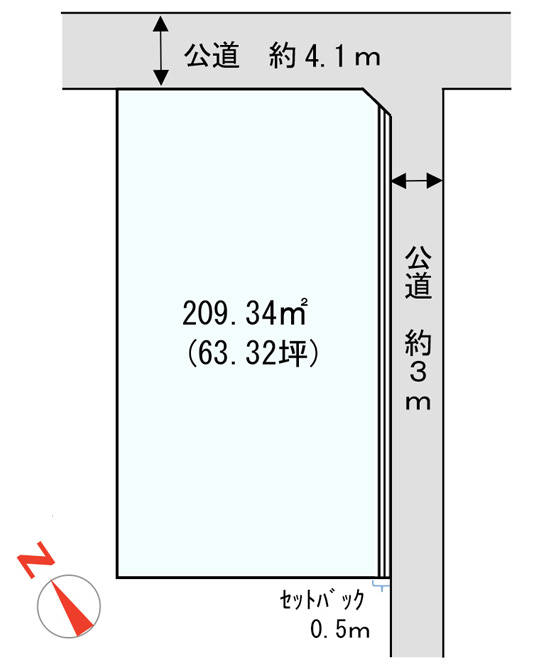 南篠崎１区画 区画図