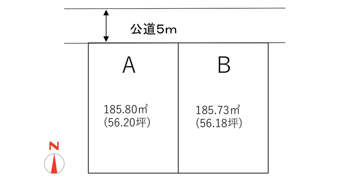 東栄２丁目 ２区画 区画図